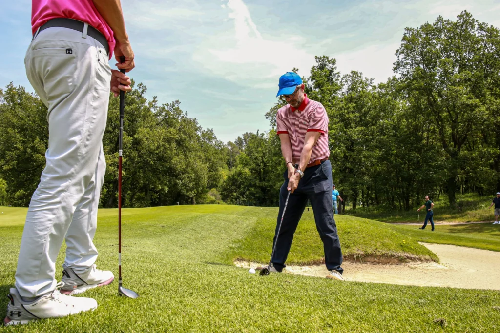 Participant golf corporate — reportage événement professionnel PACA