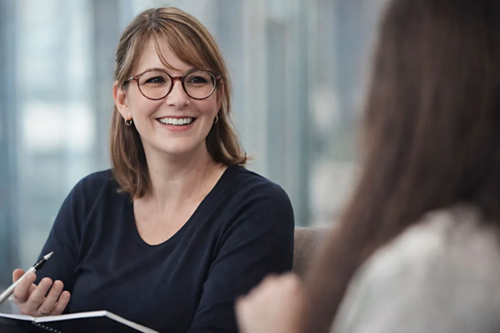 Portrait femme dirigeante — reportage corporate équipe Var
